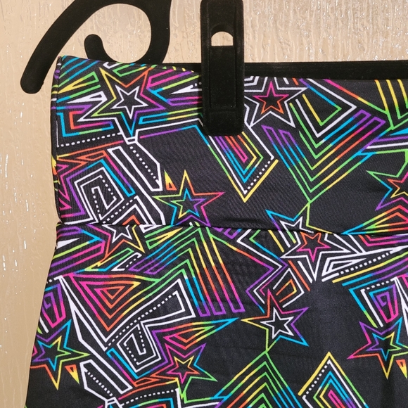 Rainbow Neon Mini Skirt - Picture 5 of 6